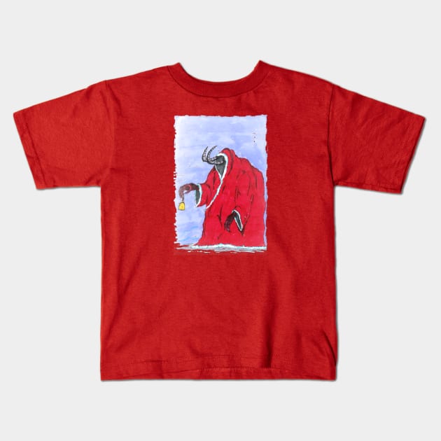 Merry Krampus you filthy animals Kids T-Shirt by Flush Gorden